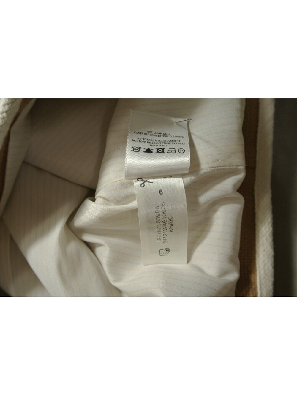 NEW, Veronica Beard Beale Contrast Detail Tweed Jacket in Beige Sz 6 #SJ2420 - Picture 13 of 15